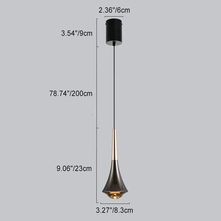 Suspension LED en aluminium avec lentille optique ronde et élévatrice de simplicité moderne pour salon 
