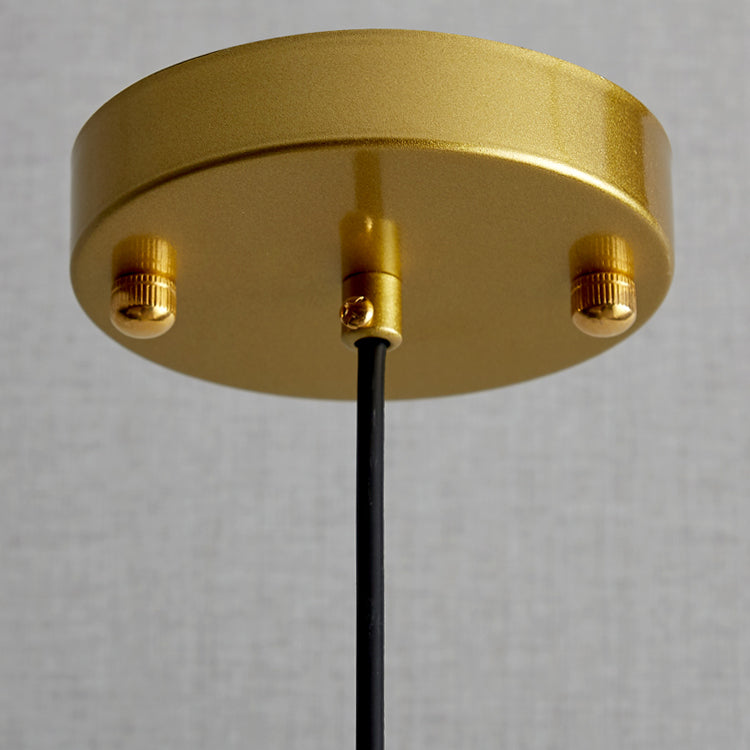 Moderne Minimaliste Longue Bande Ronde Cristal Matériel Suspension Luminaire 1-Lumière Pour Salon 