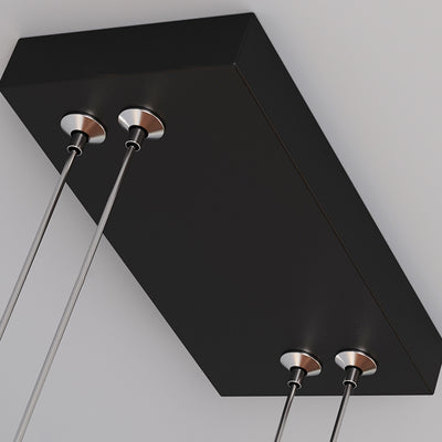 Moderne minimalistische zylindrische lange Silikon-Aluminium-Hardware-LED-Kronleuchter-Inselbeleuchtung für Esszimmer 