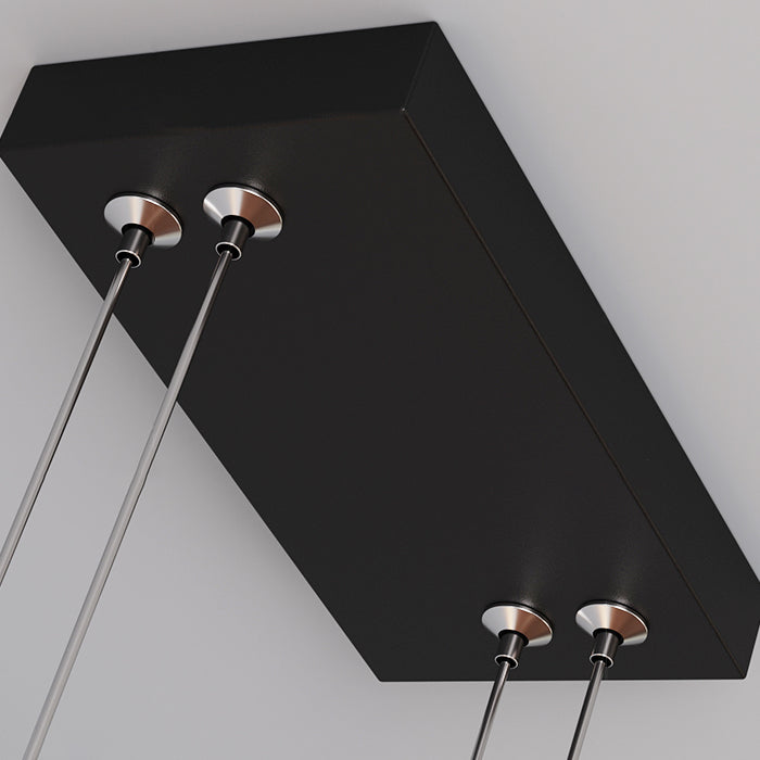 Moderne minimalistische zylindrische lange Silikon-Aluminium-Hardware-LED-Kronleuchter-Inselbeleuchtung für Esszimmer 