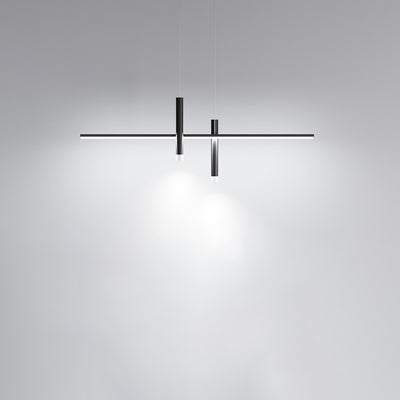 Moderne minimalistische zylindrische lange Silikon-Aluminium-Hardware-LED-Kronleuchter-Inselbeleuchtung für Esszimmer 