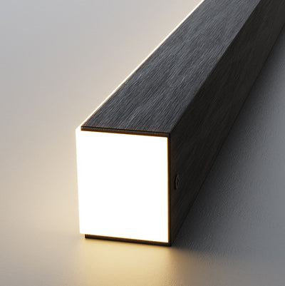 Moderne minimalistische geschwungene Linie langer Balken Acryl Aluminium LED Kronleuchter Insellicht für Esszimmer 