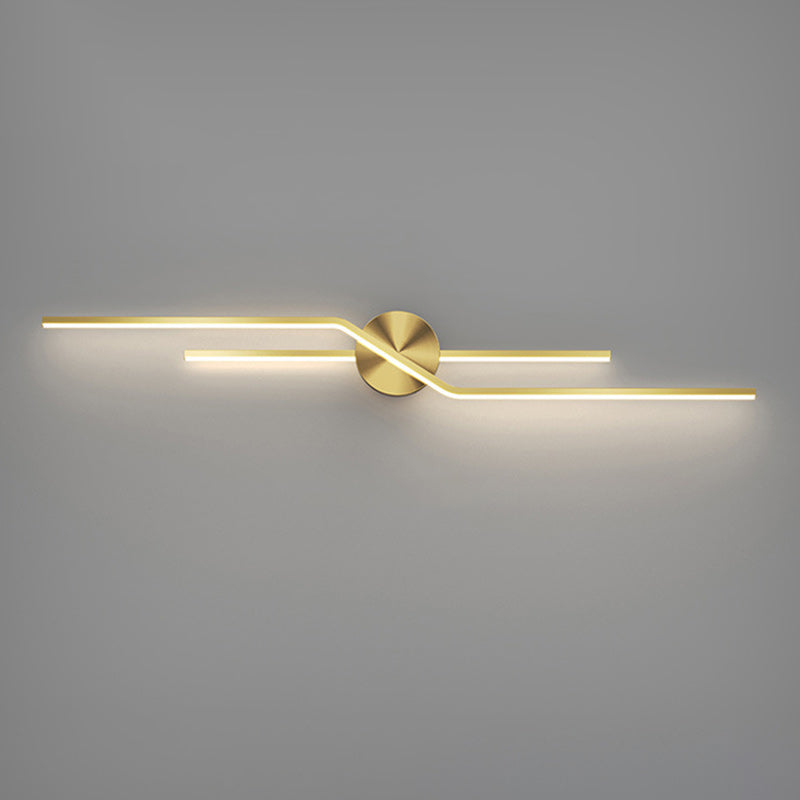 Applique Murale LED en Laiton Rond Minimaliste Moderne Pour Salon 