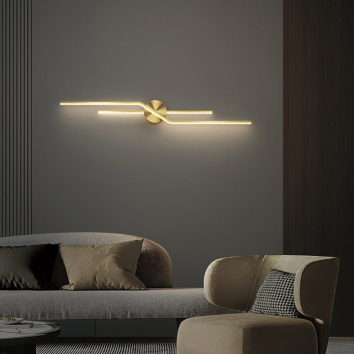 Applique Murale LED en Laiton Rond Minimaliste Moderne Pour Salon 