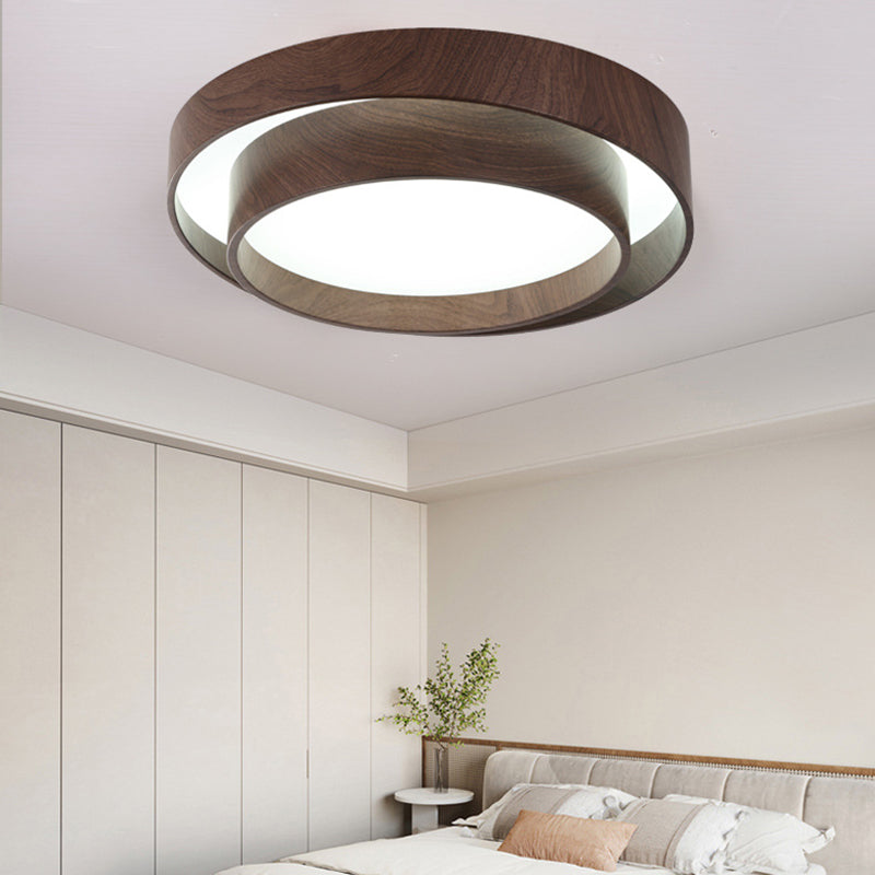 Zeitgenössische skandinavische runde PVC-Eisen-LED-Deckenleuchte für das Wohnzimmer 
