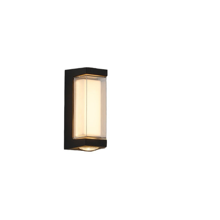 Modern Simplicity Rectangle Round Diamond PC Aluminum LED Wall Sconce Lamp For Garden