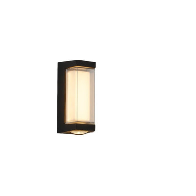 Applique murale LED en aluminium PC diamant rond rectangulaire de simplicité moderne pour jardin 