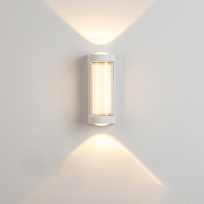 Applique murale LED en aluminium PC diamant rond rectangulaire de simplicité moderne pour jardin 