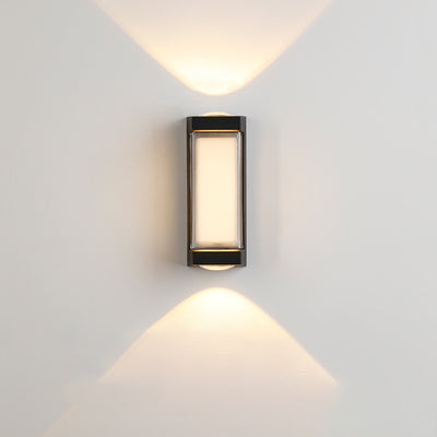 Applique murale LED en aluminium PC diamant rond rectangulaire de simplicité moderne pour jardin 