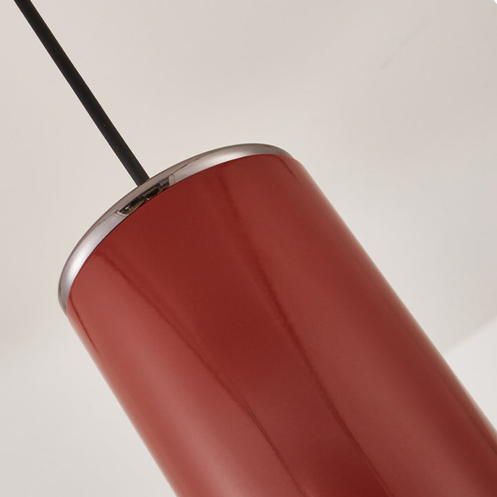 Frisbee en aluminium traditionnel chinois en forme de cylindre rond 1-lumière pour salon 