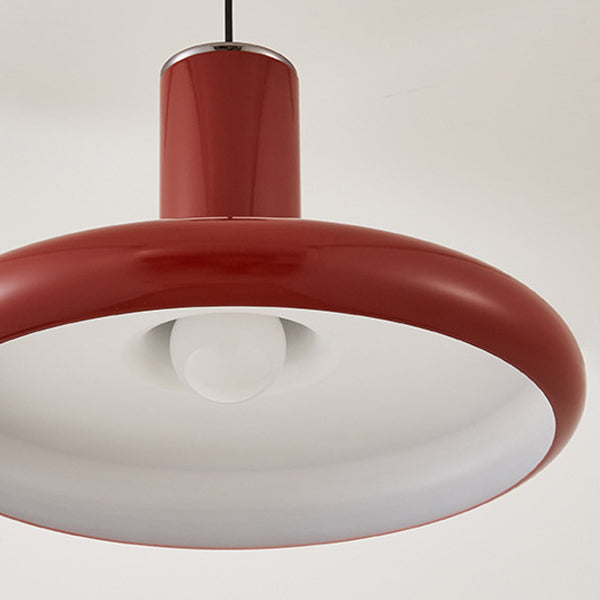 Frisbee en aluminium traditionnel chinois en forme de cylindre rond 1-lumière pour salon 