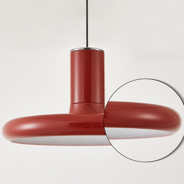 Frisbee en aluminium traditionnel chinois en forme de cylindre rond 1-lumière pour salon 