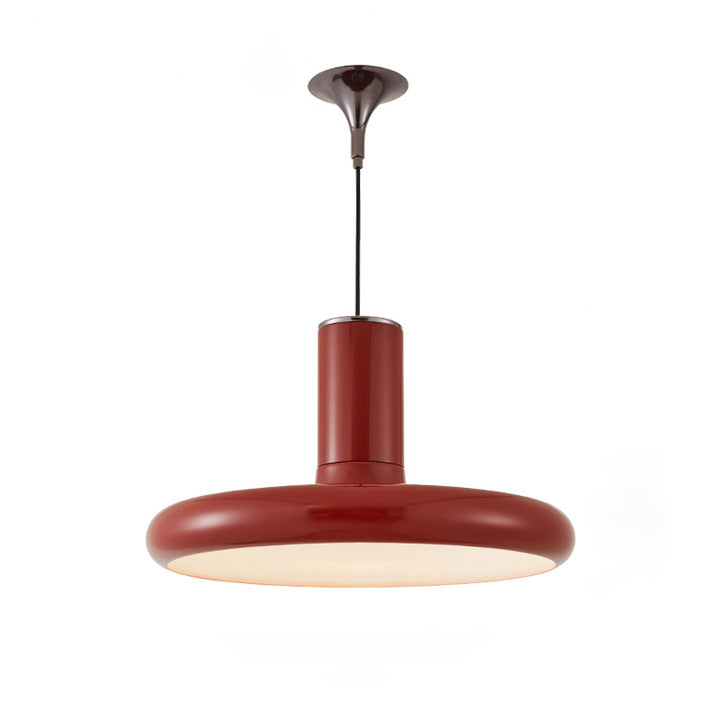 Frisbee en aluminium traditionnel chinois en forme de cylindre rond 1-lumière pour salon 