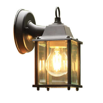 Lampe murale moderne minimaliste en verre rectangulaire carré rond en aluminium à 1 lumière pour jardin 