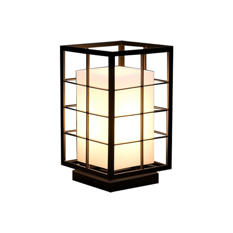 Lumière de paysage extérieure LED en acier inoxydable acrylique carré squelette rectangle de simplicité moderne pour jardin 
