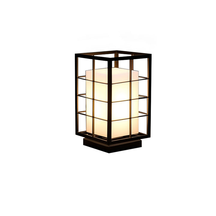 Lumière de paysage extérieure LED en acier inoxydable acrylique carré squelette rectangle de simplicité moderne pour jardin 