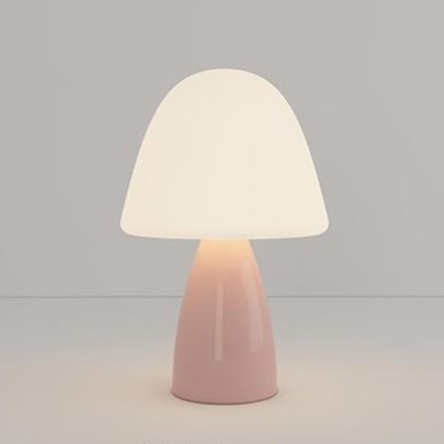 Moderne minimalistische runde Zylinder Pilz Rundkugel PE Keramik LED Tischlampe für das Schlafzimmer 