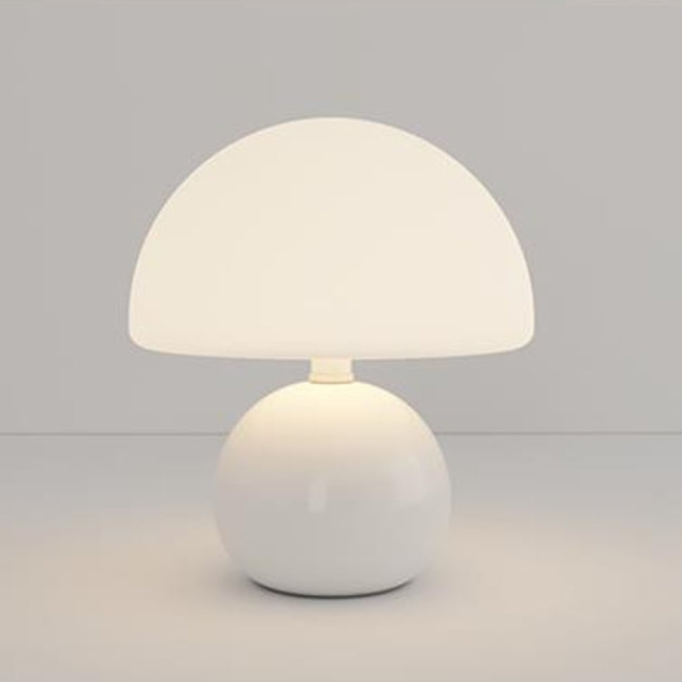 Moderne minimalistische runde Zylinder Pilz Rundkugel PE Keramik LED Tischlampe für das Schlafzimmer 
