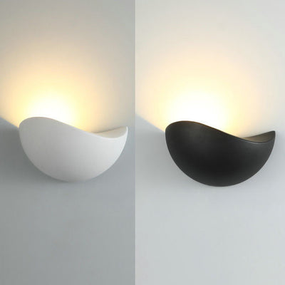 Aplique de pared LED de aluminio impermeable con triángulo minimalista moderno, nido de pájaro, medio círculo para patio exterior 
