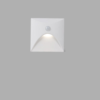 Applique Murale LED en Aluminium Imperméable Carré Rond Simplicité Moderne pour Patio Extérieur 