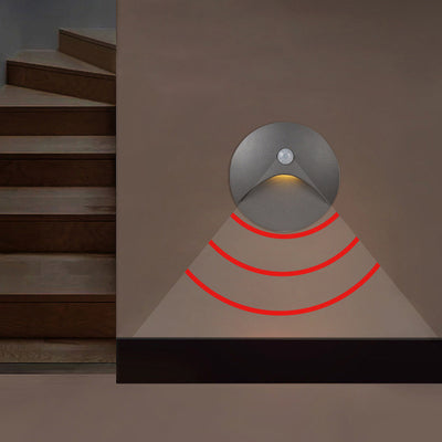 Applique Murale LED en Aluminium Imperméable Carré Rond Simplicité Moderne pour Patio Extérieur 