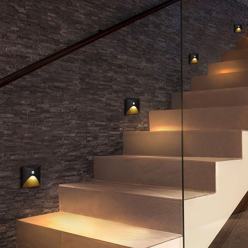 Applique Murale LED en Aluminium Imperméable Carré Rond Simplicité Moderne pour Patio Extérieur 