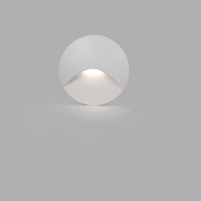 Applique Murale LED en Aluminium Imperméable Carré Rond Simplicité Moderne pour Patio Extérieur 