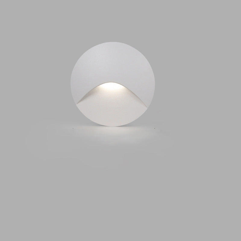 Applique Murale LED en Aluminium Imperméable Carré Rond Simplicité Moderne pour Patio Extérieur 