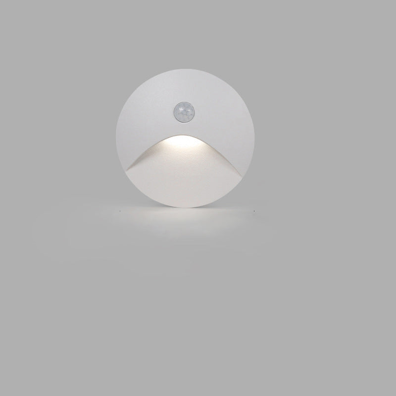 Applique Murale LED en Aluminium Imperméable Carré Rond Simplicité Moderne pour Patio Extérieur 