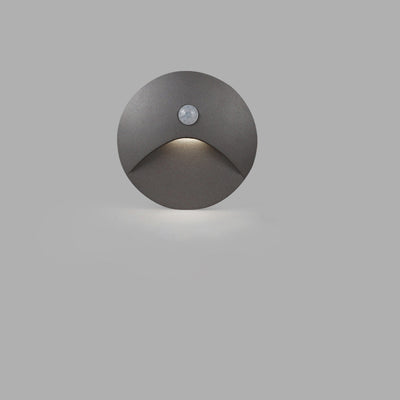 Applique Murale LED en Aluminium Imperméable Carré Rond Simplicité Moderne pour Patio Extérieur 