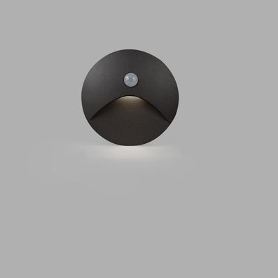 Applique Murale LED en Aluminium Imperméable Carré Rond Simplicité Moderne pour Patio Extérieur 