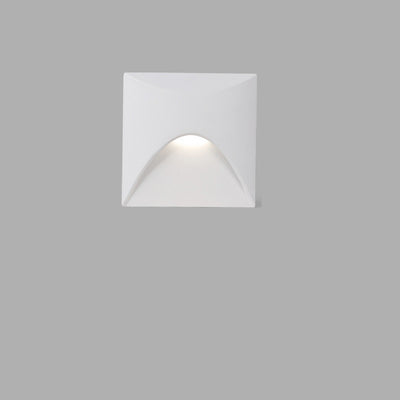 Applique Murale LED en Aluminium Imperméable Carré Rond Simplicité Moderne pour Patio Extérieur 