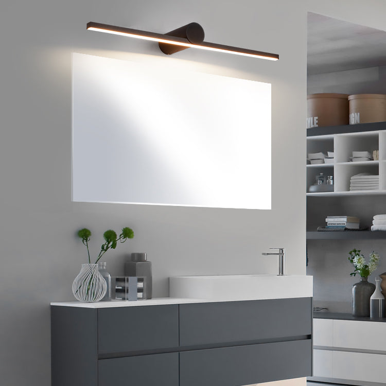 مصباح حائط LED معدني دائري طويل حديث بتصميم بسيط من PVC لغرفة المعيشة 