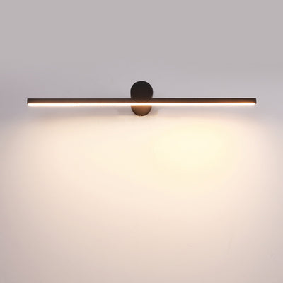 مصباح حائط LED معدني دائري طويل حديث بتصميم بسيط من PVC لغرفة المعيشة 
