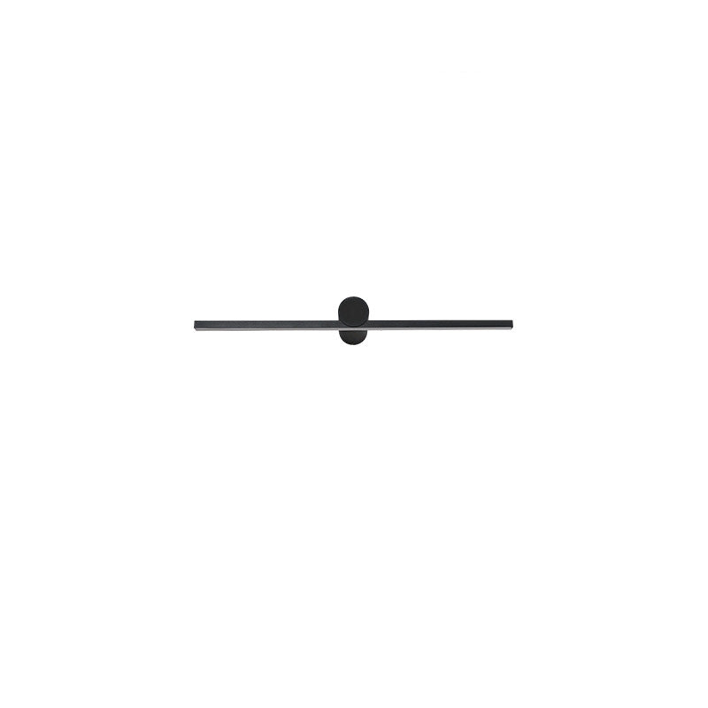 Modern Minimalist Long Round PVC Metal LED Wall Sconce Lamp For Living Room