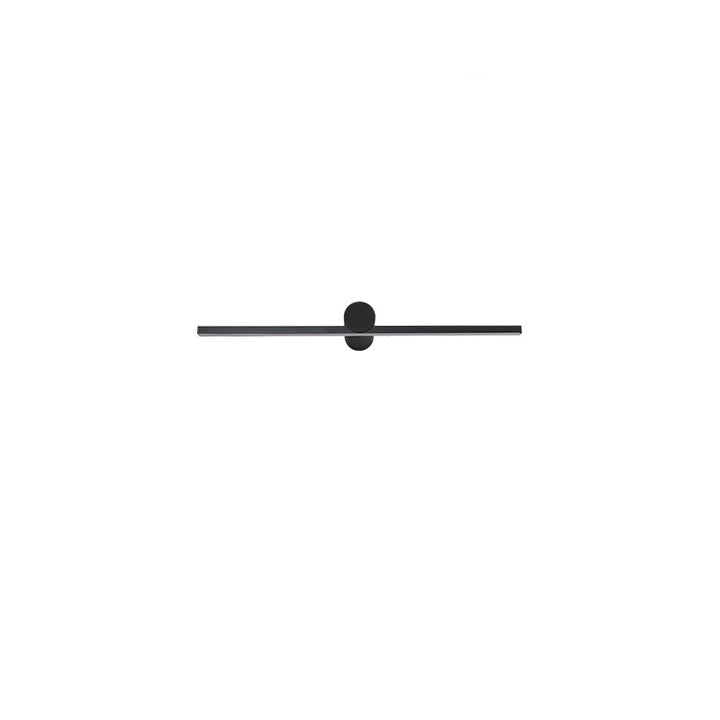 Modern Minimalist Long Round PVC Metal LED Wall Sconce Lamp For Living Room