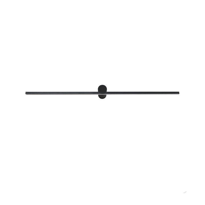 Modern Minimalist Long Round PVC Metal LED Wall Sconce Lamp For Living Room