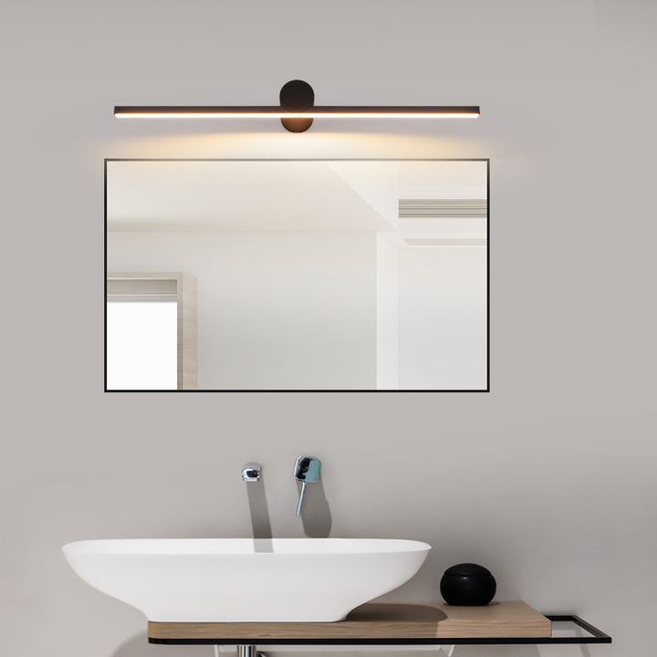 Modern Minimalist Long Round PVC Metal LED Wall Sconce Lamp For Living Room