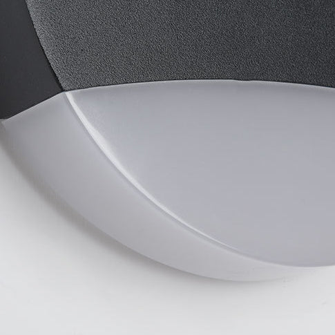 Lámpara de Aplique de Pared LED de Acrílico y Aluminio Moderno Minimalista Triángulo Semicírculo Redondo para Patio Exterior 