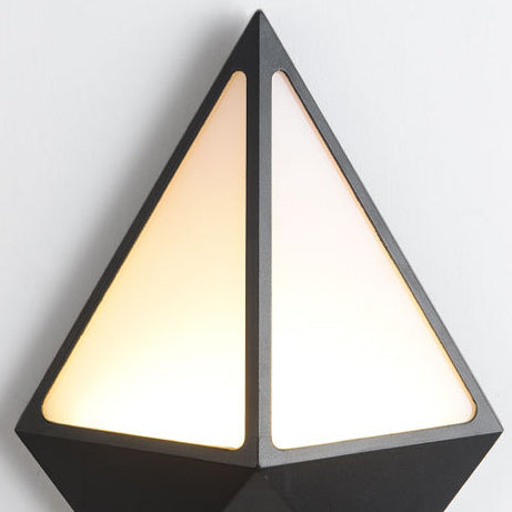 Lámpara de Aplique de Pared LED de Acrílico y Aluminio Moderno Minimalista Triángulo Semicírculo Redondo para Patio Exterior 