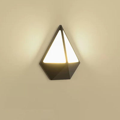 Lámpara de Aplique de Pared LED de Acrílico y Aluminio Moderno Minimalista Triángulo Semicírculo Redondo para Patio Exterior 