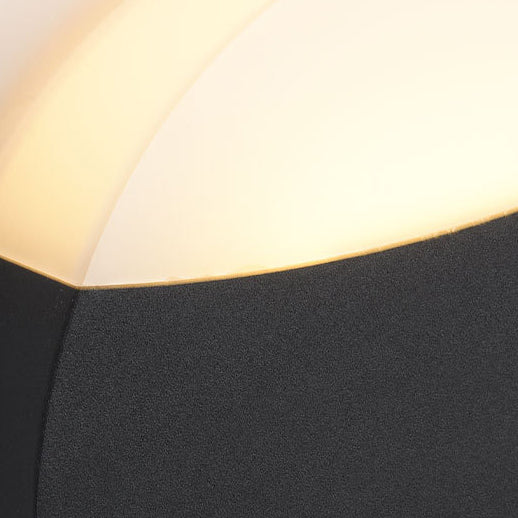 Lámpara de Aplique de Pared LED de Acrílico y Aluminio Moderno Minimalista Triángulo Semicírculo Redondo para Patio Exterior 