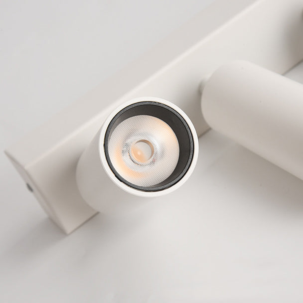 Modern Simplicity Cylinder Rectangle Aluminum LED Semi-Flush Mount Ceiling Light For Living Room