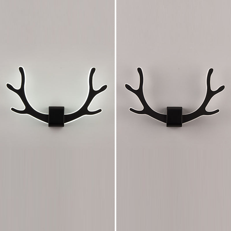 Modern Art Deco Antler Square Acrylic Iron LED Wall Sconce Lamp For Living Room