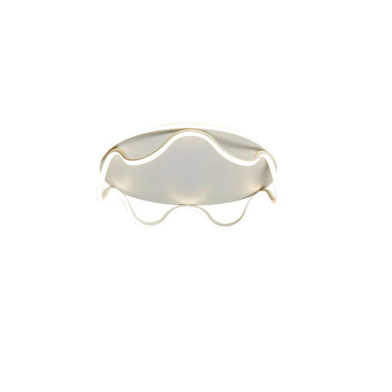 Moderne Art Deco Kinder Welle Runde Eisen LED-Deckenleuchte für Wohnzimmer 