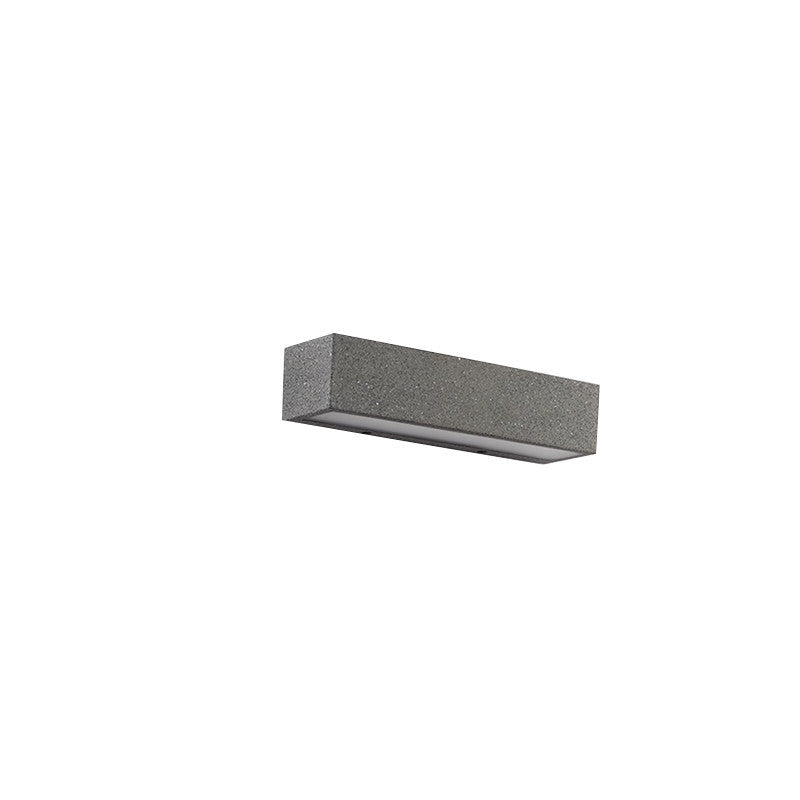 Applique murale LED en acrylique carré minimaliste moderne en béton pour patio extérieur 