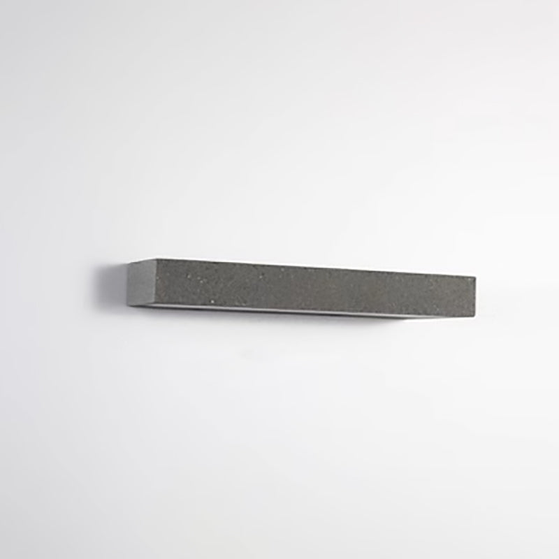 Applique murale LED en acrylique carré minimaliste moderne en béton pour patio extérieur 