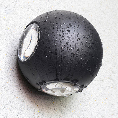 Applique murale LED en aluminium avec lentille ronde carrée orbe minimaliste moderne pour jardin 