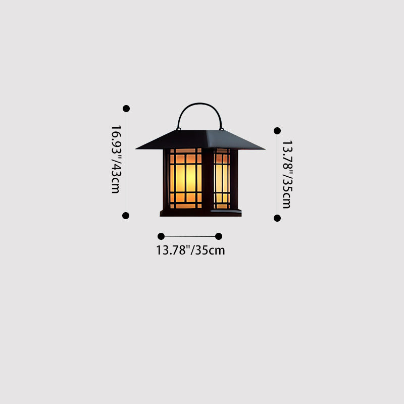 Modern Minimalist House Shape Square Acrylic Stainless Steel LED Outdoor Light For Garden