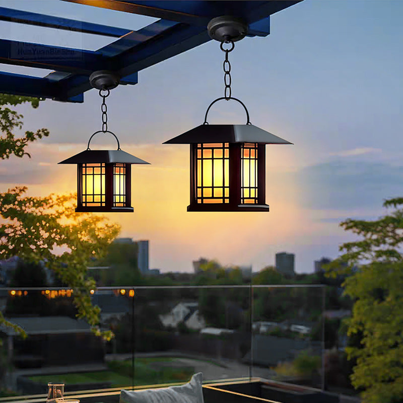 Modern Minimalist House Shape Square Acrylic Stainless Steel LED Outdoor Light For Garden
